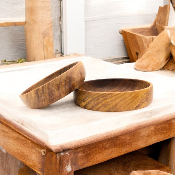 Natriel Wooden Bowls Set of 2